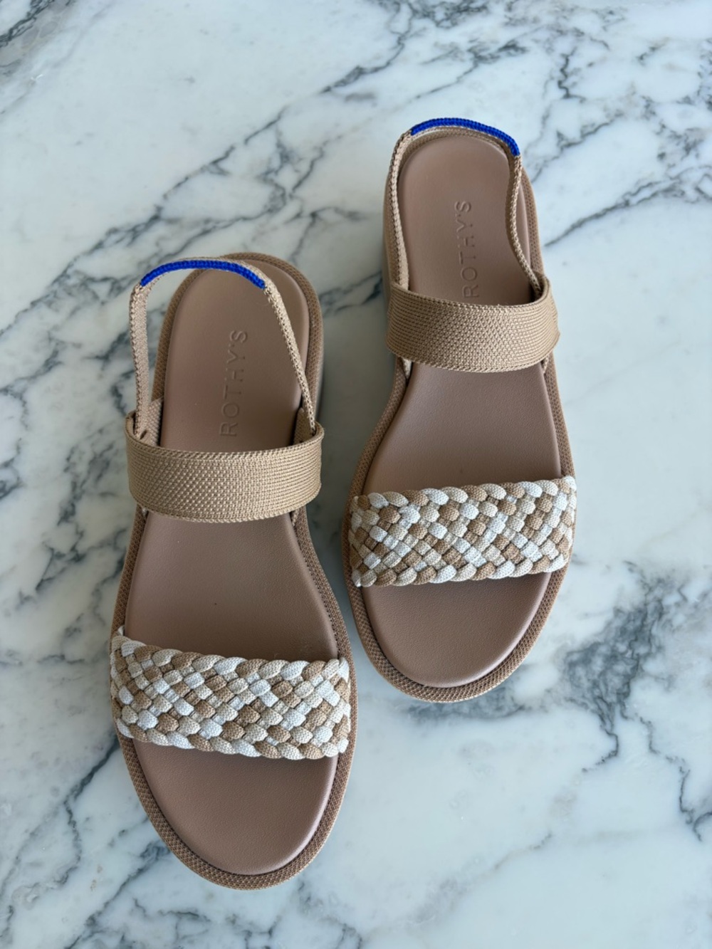 Rothy’s lightweight wedge sandals sz 7.5 - Picture 4 of 8